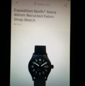 Timex expedition North Sierra 40 mm recycled fabric strap watch